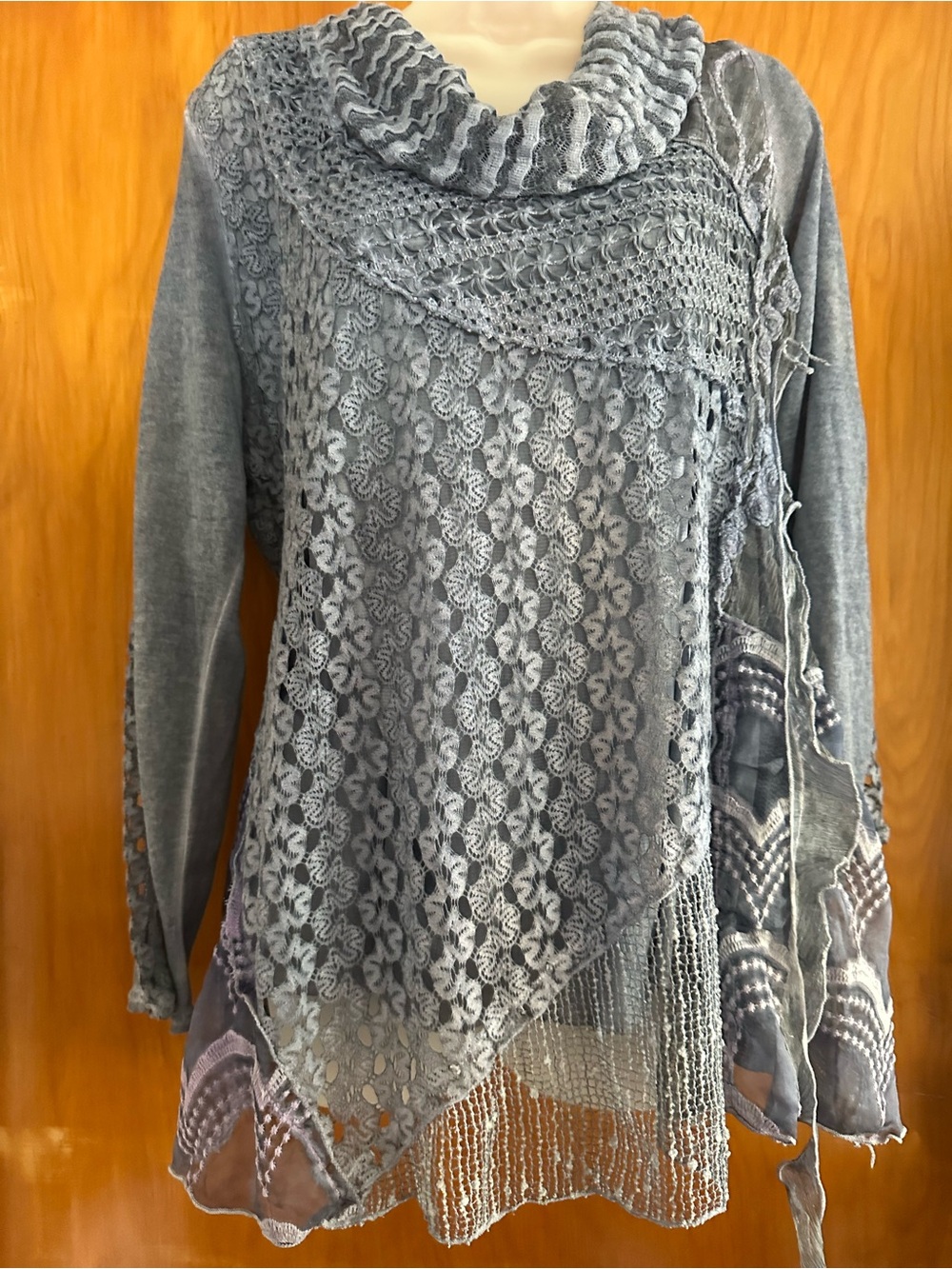 Simply Couture Dusty Blue Boho Tunic – Size